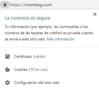 Web segura en Chrome con SSL